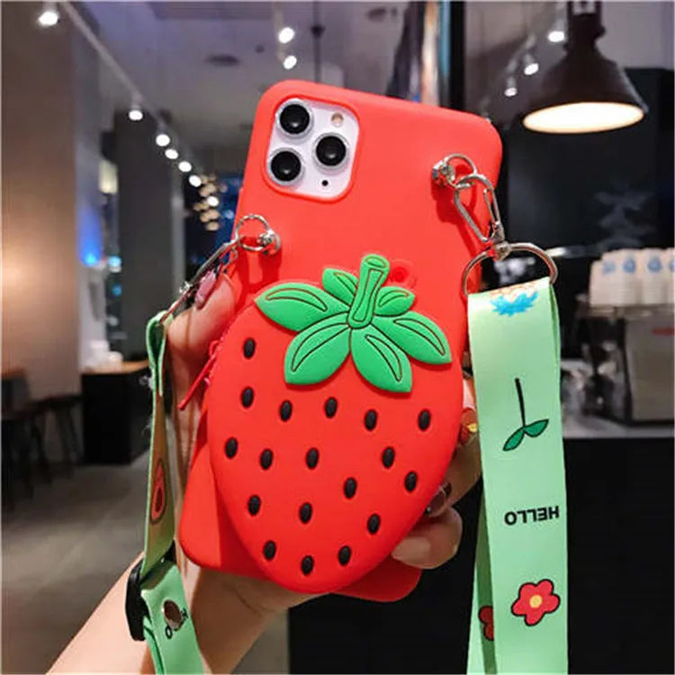 Cartoon silicone wallet case for Huawei phones with built-in card slots and camouflage pattern design, slim TPU shock-absorbing bumper case available in multiple colours for Mate and P series models