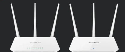 White dual-band wireless router with 2.4G and 5G frequency support for broadband networks