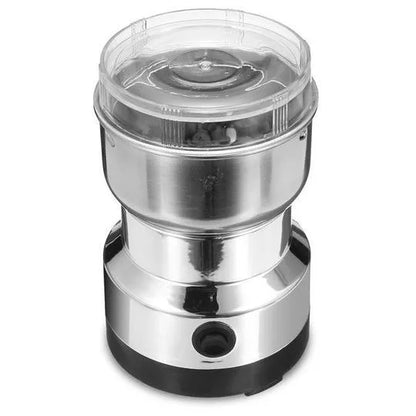 Morning Seven Coffee Grinder with stainless steel body and compact design
