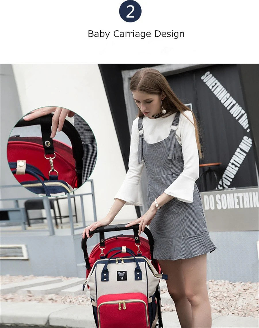 Stylish and spacious Mummy Backpack for moms, perfect for carrying baby essentials