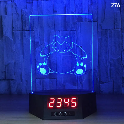 Glowing 3D dolphin LED night light on a table with remote control