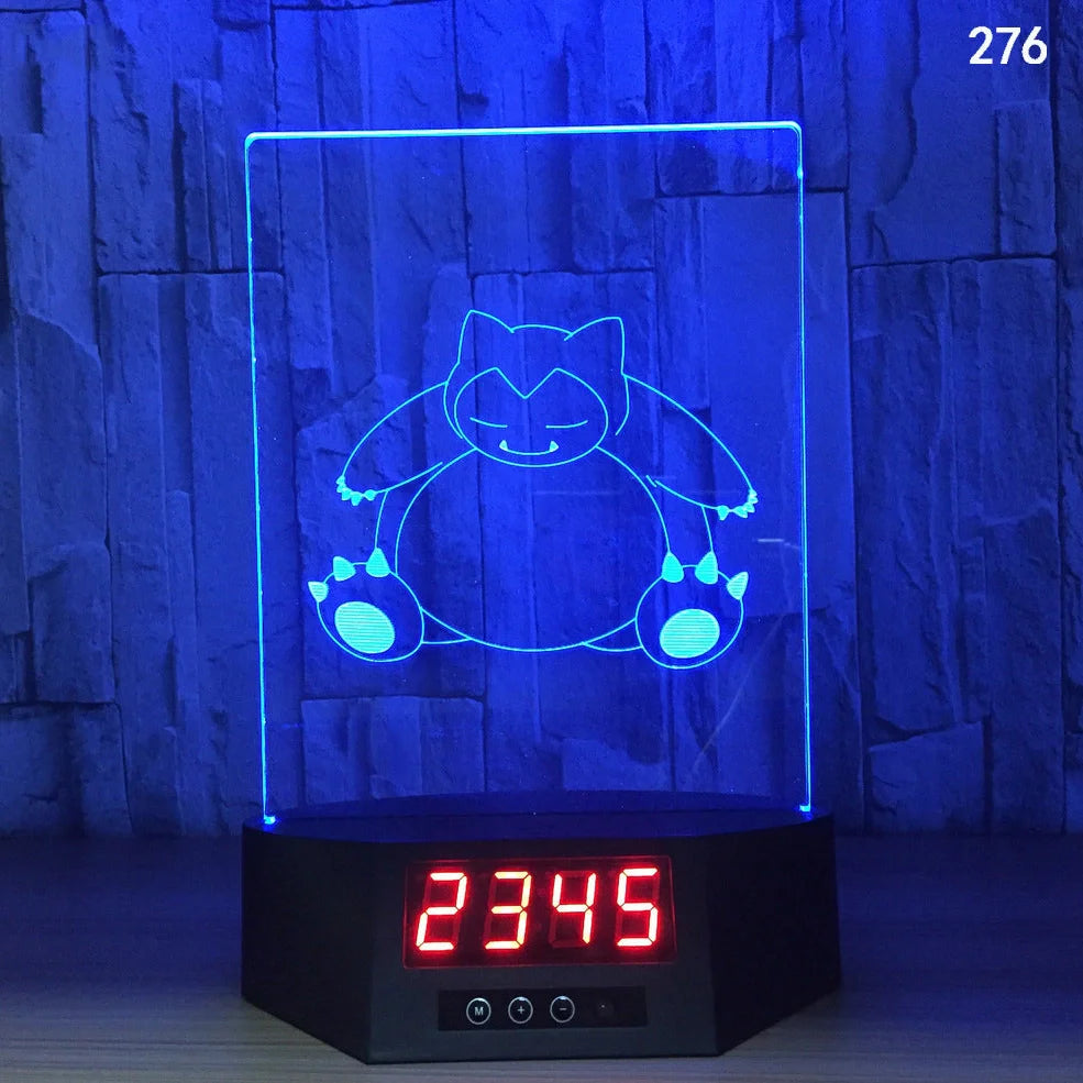 Blue dolphin-shaped table lamp with glowing 3D design and remote control on wooden surface