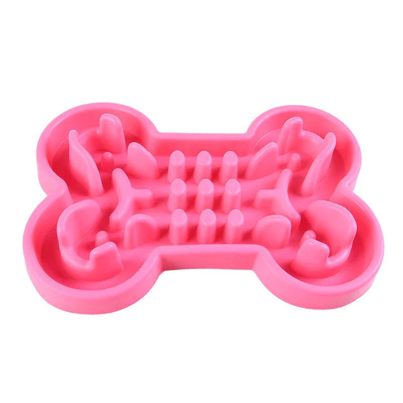 Slow-Eating Anti-Bloat Pet Bowl for Dogs - Innovative Maze Design, Durable Silicone Construction, and Variety of Vibrant Colors