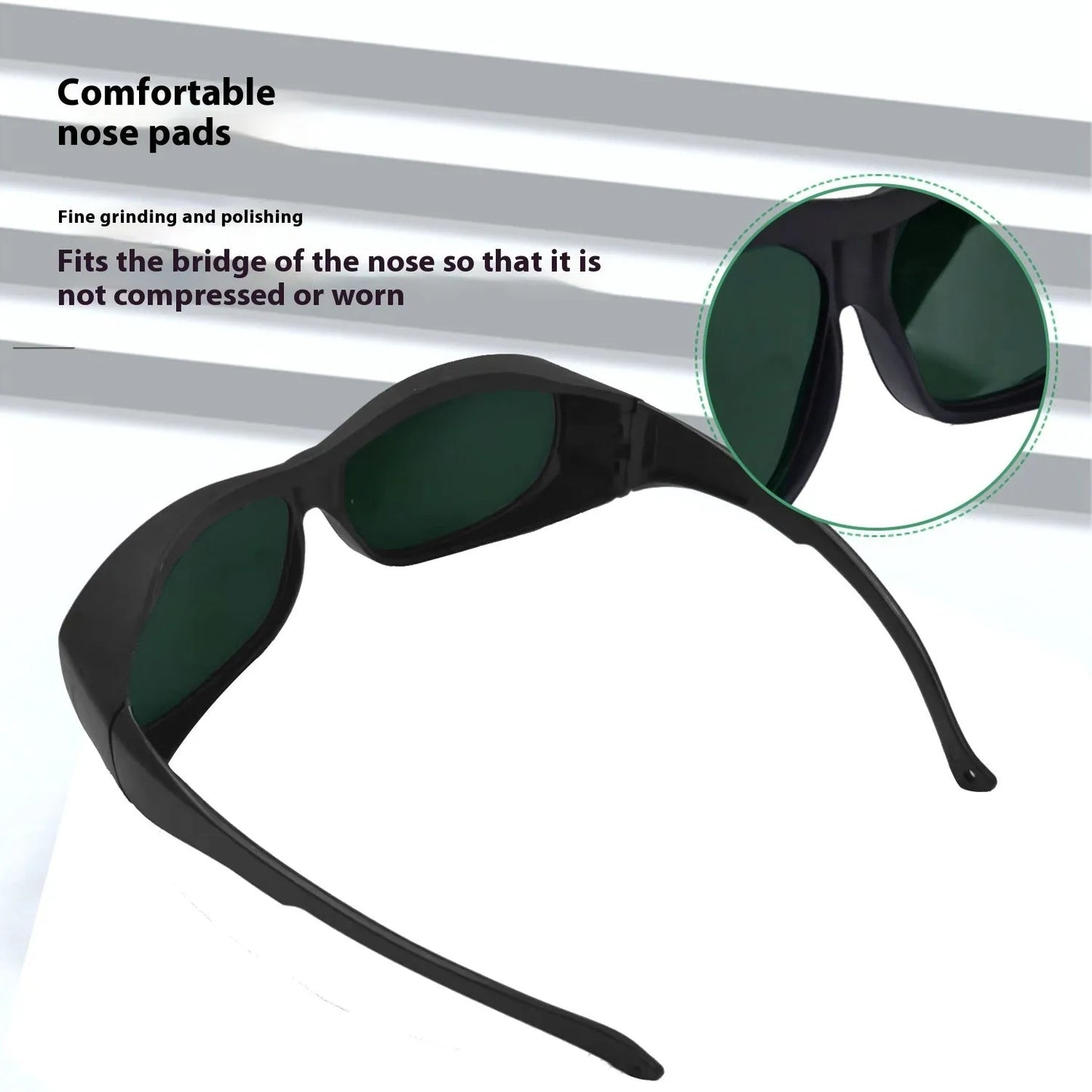 Photon skin rejuvenation laser protection goggles with 200-2000nm filtering and polycarbonate construction