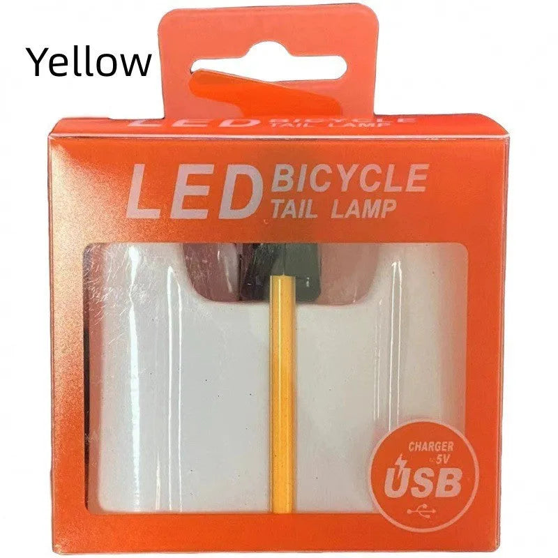 Waterproof USB charging riding taillight for bicycle and motorcycle modification in five colour options