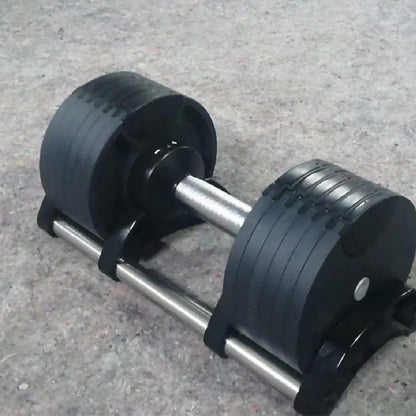 Cast iron electroplated dumbbell with 40cm length and three weight options
