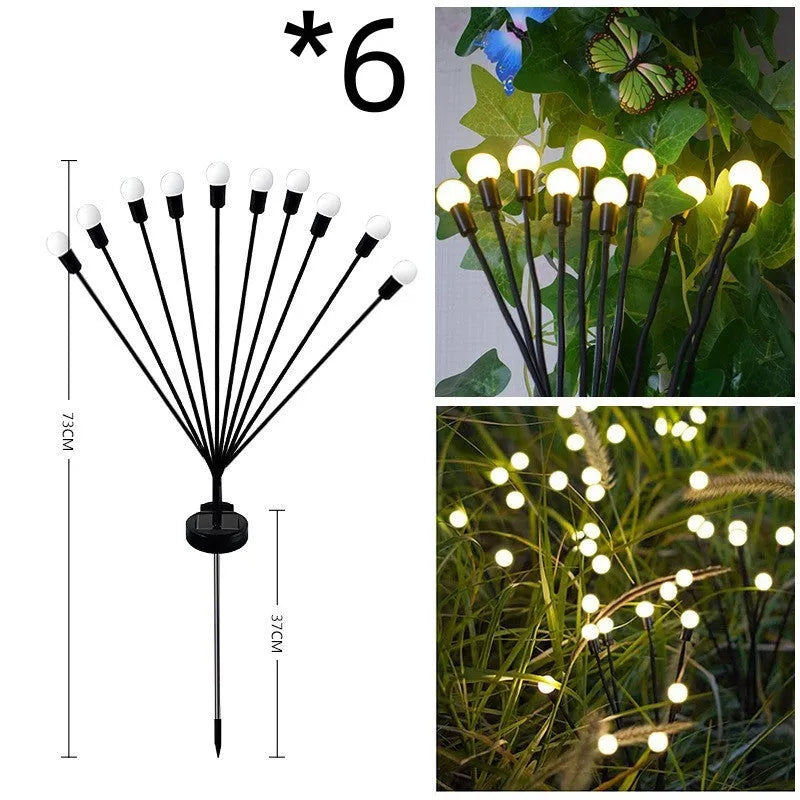 Solar-powered ground plug lawn light with automatic dusk-to-dawn operation and multiple head configurations