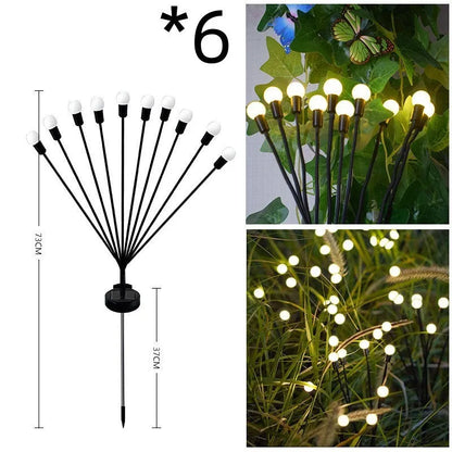 Solar-powered ground plug lawn light with automatic dusk-to-dawn operation and multiple head configurations