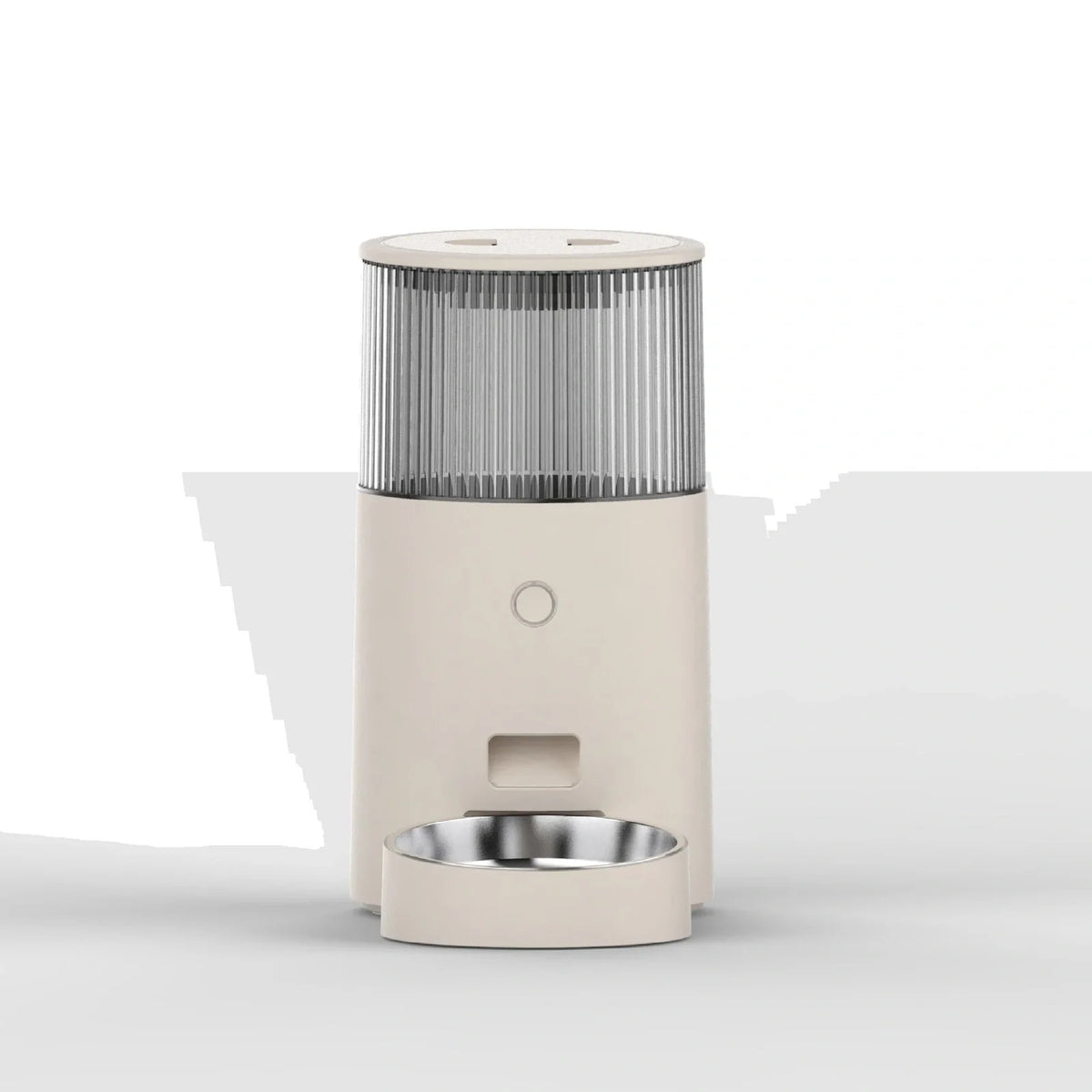 Mefu Smart Feeding automatic pet feeder in beige with 2.5L capacity and Wi-Fi control