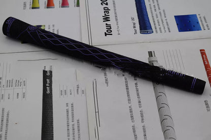 Female golf club grips in various colors made from natural rubber for durability and comfort