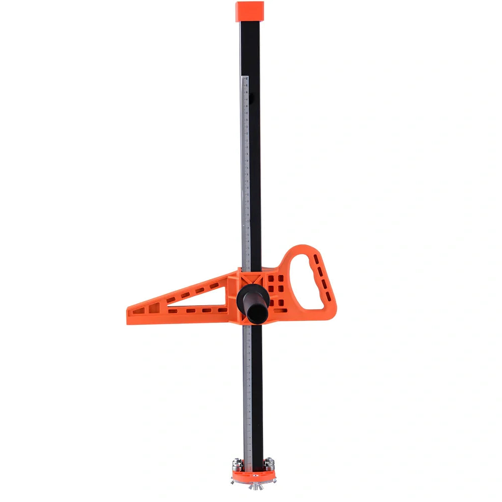 EasyRippertm Drywall Cutter in black, adjustable 2-60cm width, 72.5cm long with rubber grip and stainless frame