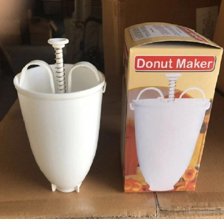 Compact plastic doughnut maker for easy homemade donuts, 9.5 cm diameter