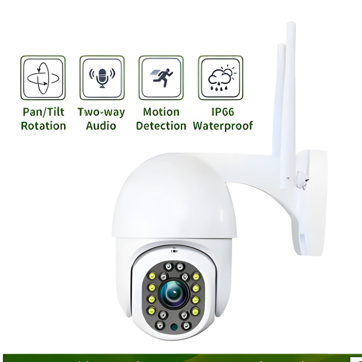 CAMHI ISCEE2 2.5 inch WiFi camera, 1080P outdoor 2MP security camera with TF card options