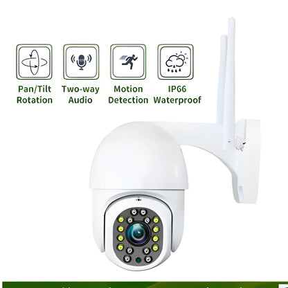 CAMHI ISCEE2 2.5 inch WiFi camera, 1080P outdoor 2MP security camera with TF card options