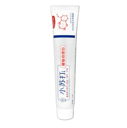 Whitening blueberry toothpaste in a variety of color and pack options, featuring baking soda and natural ingredients for a clean, fresh smile.