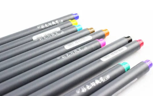 Office drawing stroke syringe color hook line pen with 0.38mm tip and 15.8cm length for technical applications