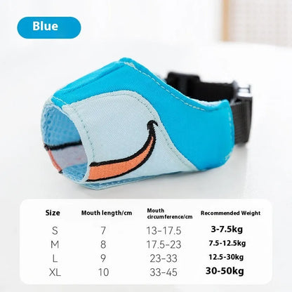 Canvas dog muzzle in Ollie Brown Bear colour, suitable for dogs 3-50kg with four size options
