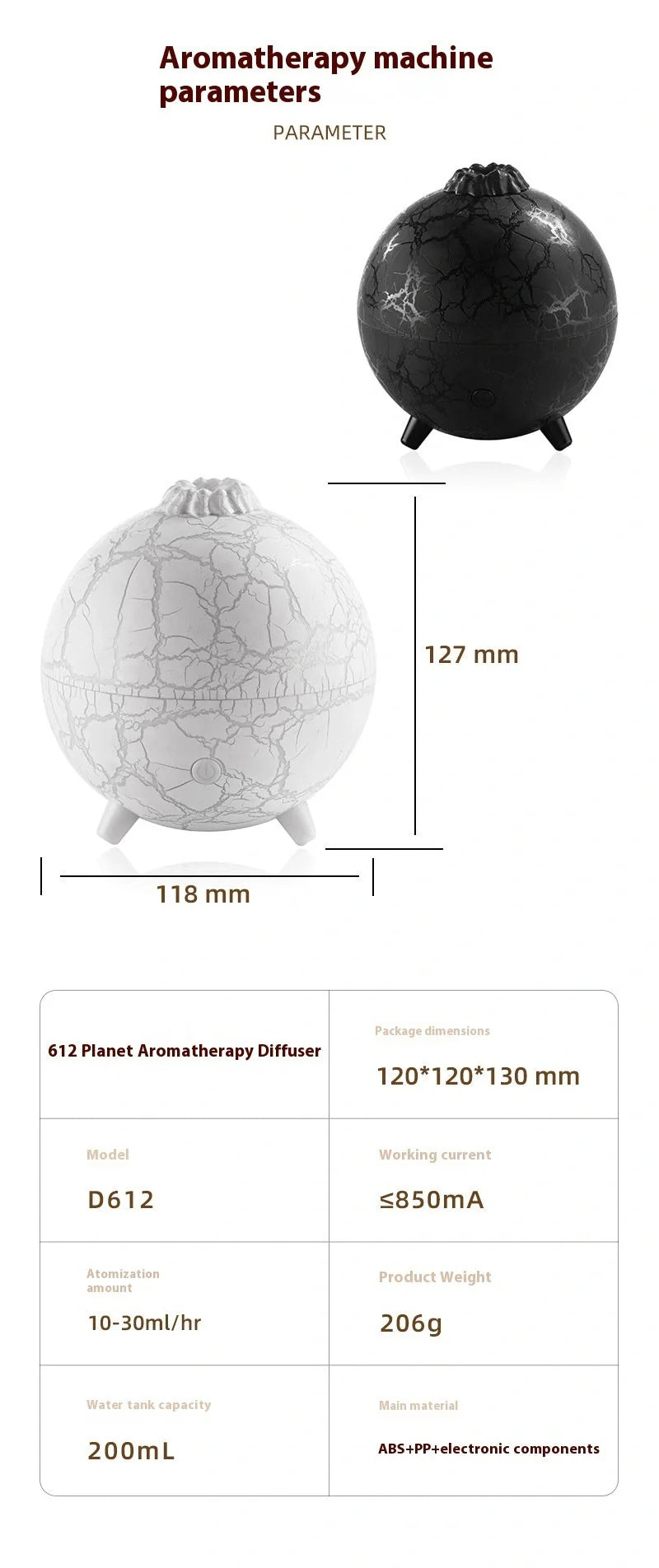 Stylish USB humidifier with essential oil diffuser, color-changing lights, and compact design for home or office use