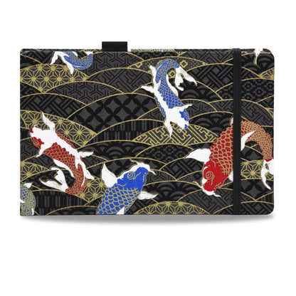 Handmade watercolor book with cotton and linen cover, 25% cotton paper, 20x13.5cm