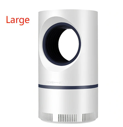 White mosquito killer lamp with violet light technology and USB connection for chemical-free insect control