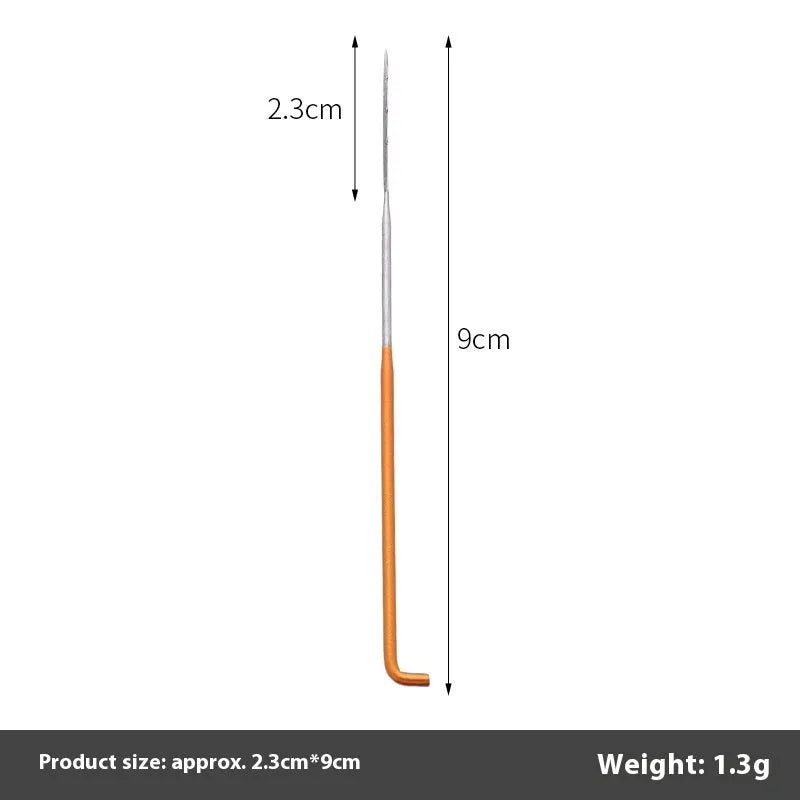 Wool felt stamp pin handicraft tool with oil-free needles in 9.0cm, 8.6cm and 7.8cm lengths and multiple needle types