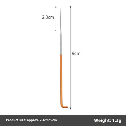 Wool felt stamp pin handicraft tool with oil-free needles in 9.0cm, 8.6cm and 7.8cm lengths and multiple needle types