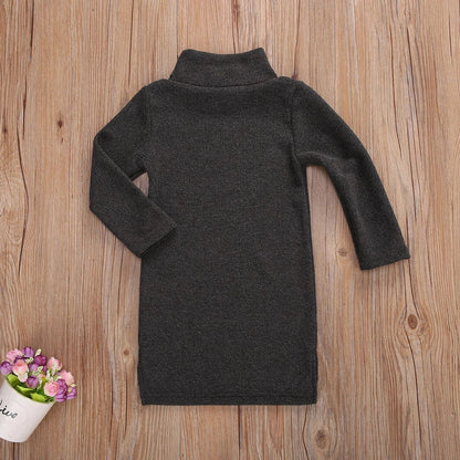 Black floral pattern sleeveless dress for girls with five size options from 90 to 130cm