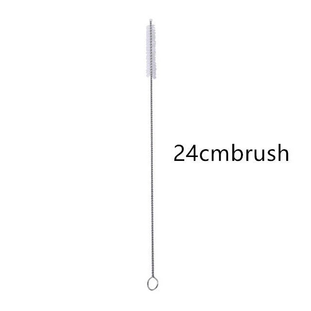 Premium heart-shaped reusable metal drinking straws for bubble tea and other beverages