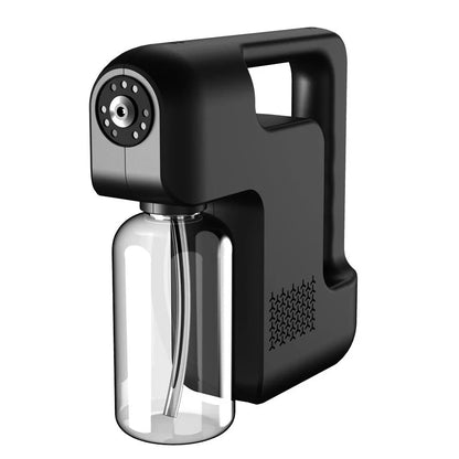 Portable USB-powered disinfection sprayer with wireless charging, featuring atomization technology, long battery life, and multi-functional capabilities