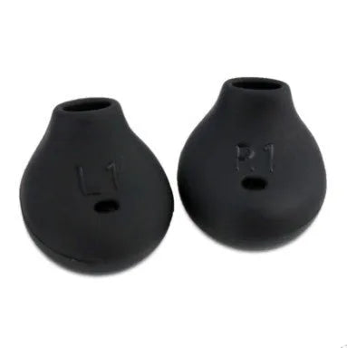Black and white silicone earphone sleeves for Samsung Galaxy S6 Edge G9200 G9250 G920A headphones