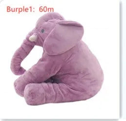 Elephant doll pillow baby comfort sleep toy in short plush with PP cotton filling, 60cm and 40cm sizes