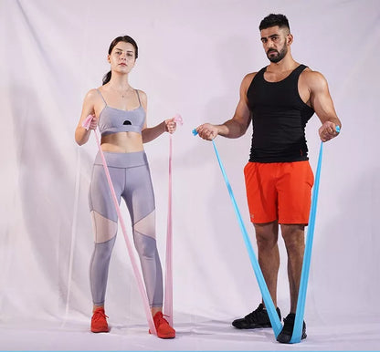 TPE Strength Training Ribbons in various colors and sizes for customized workouts