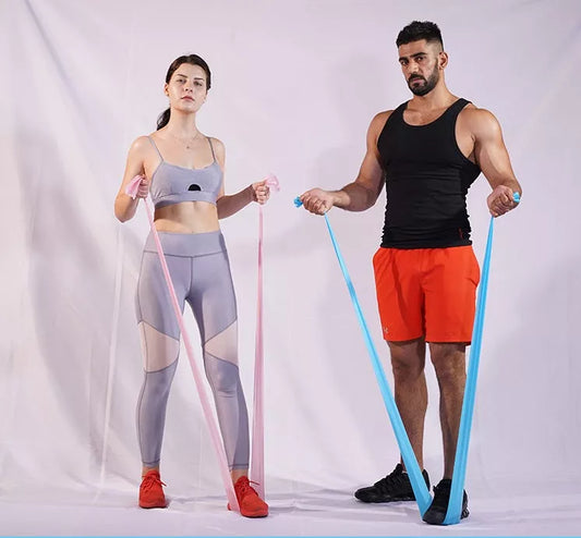 TPE Strength Training Ribbons in various colors and sizes for customized workouts