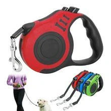 Automatic telescopic pet traction rope in vibrant colors with one-handed braking system