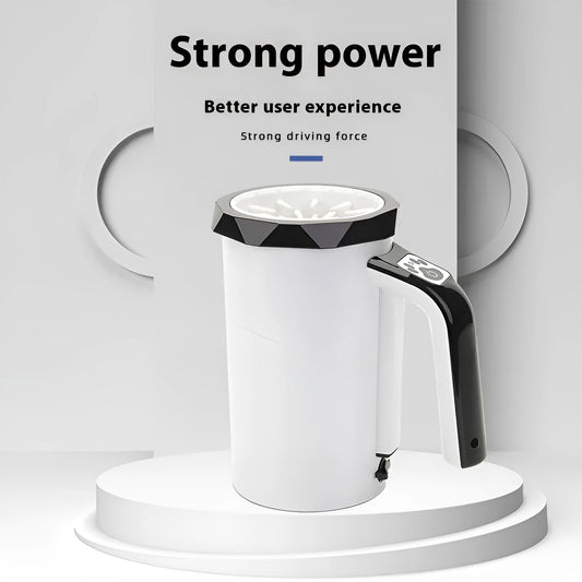 Automatic dog foot washing machine with silicone cup, USB rechargeable, white and black colour option