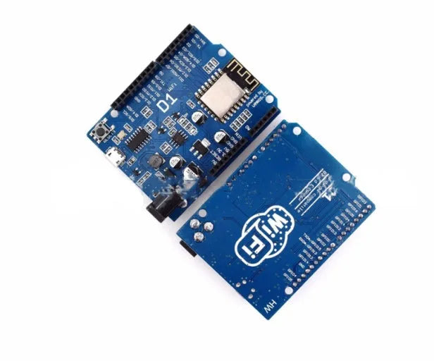 WIFI development board based on ESP-8266EX microcontroller with Arduino IDE compatibility, 11 I/O pins, ADC input, OTA wireless upload capability, onboard 5V 1A switching power supply accepting up to 24V input