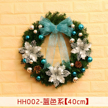 Christmas wreath rattan ring in traditional woven design for door decoration