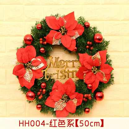 Christmas wreath rattan ring in traditional woven design for door decoration