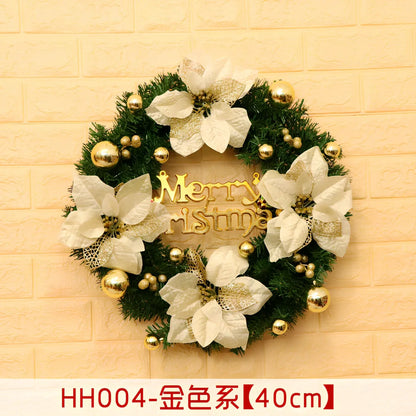 Christmas wreath rattan ring in traditional woven design for door decoration
