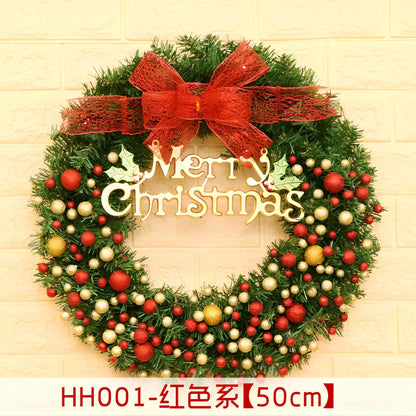 Christmas wreath rattan ring in traditional woven design for door decoration