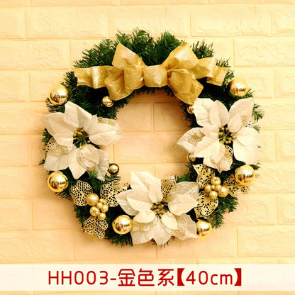 Christmas wreath rattan ring in traditional woven design for door decoration