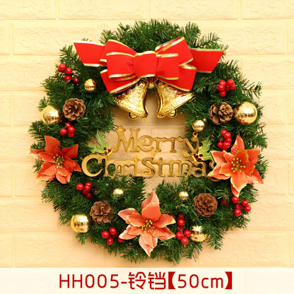 Christmas wreath rattan ring in traditional woven design for door decoration