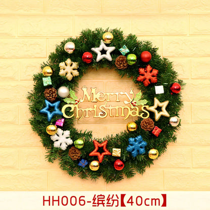 Christmas wreath rattan ring in traditional woven design for door decoration