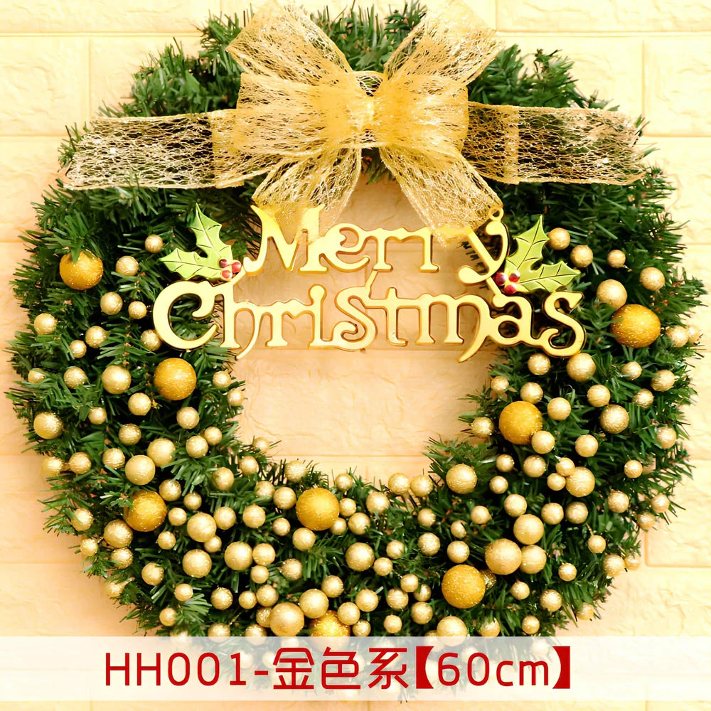 Christmas wreath rattan ring in traditional woven design for door decoration