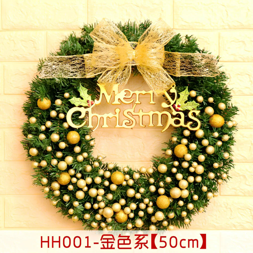 Christmas wreath rattan ring in traditional woven design for door decoration