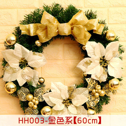 Christmas wreath rattan ring in traditional woven design for door decoration