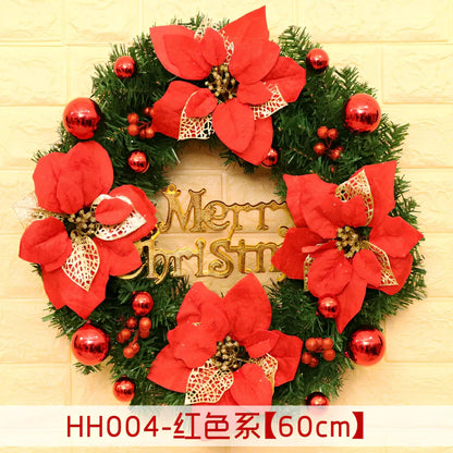 Christmas wreath rattan ring in traditional woven design for door decoration