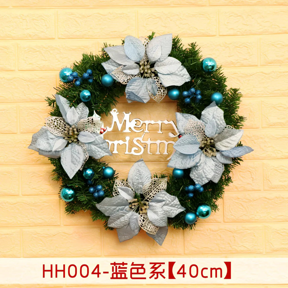 Christmas wreath rattan ring in traditional woven design for door decoration