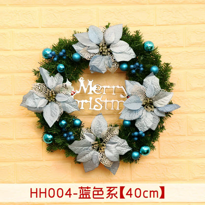 Christmas wreath rattan ring in traditional woven design for door decoration