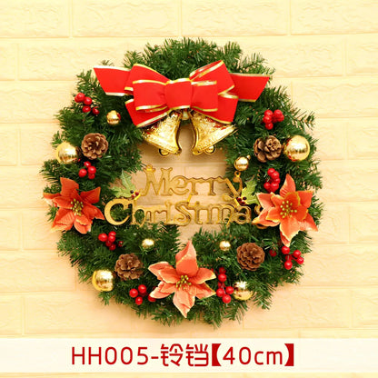 Christmas wreath rattan ring in traditional woven design for door decoration